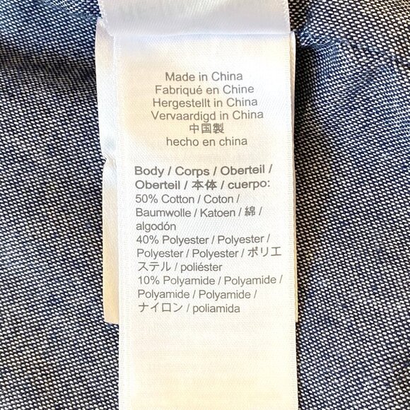 J.Crew Mens Cruiser Harrington Jacket XS Tan 2-Way Zipper Cotton Blend Pockets - Picture 11 of 16